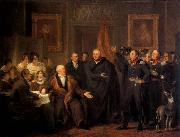 PIENEMAN, Jan Willem. The Triumvirate Assuming Power on behalf of the Prince of Orange, 21 November 1813 painting